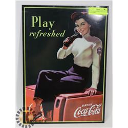 RETRO REPLICA COCA COLA METAL SIGN