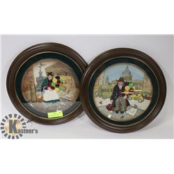 PAIR OF ROYAL DOULTON "BALLOON SELLER" PLATES