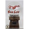 Image 1 : VINTAGE MILLER HIGH LIFE PEANUT DISPENSER 14" TALL