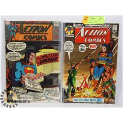 PAIR OF VINTAGE COLLECTORS ACTION COMICS 15 CENT
