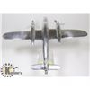 Image 2 : VINTAGE CAST METAL AIRPLANE ON STAND