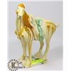 Image 1 : CERAMIC GLAZED CHINESE HORSE 12"