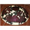 Image 1 : ANTIQUE 14-3/8" FLORAL GLASS LAMP SHADE.