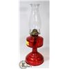 Image 1 : 1940'S RED OIL LAMP MADE IN USA