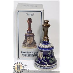 GOEBEL BAVARIAN FOREST ANNUAL STONEWARE BELL
