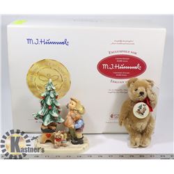 MJ HUMMEL GOEBEL "WONDER OF CHRISTMAS WITH STUFFED