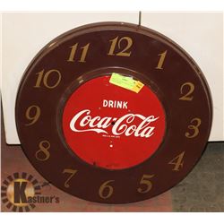 1950'S COCA-COLA METAL  CLOCK FRAME