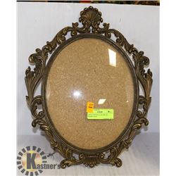 1900'S CONVEX GLASS METAL FRAME GOLD