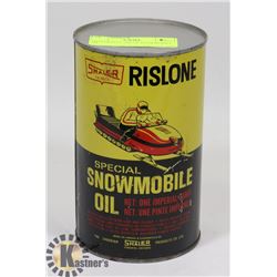 SHALER RISLONE FULL TIN OF SNOWMOBILE OIL
