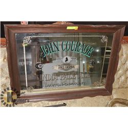 JOHN COURAGE VINTAGE BAR MIRROR.