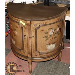 WALL TABLE WITH FLORAL ACCENTS AND TEAR DROP