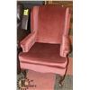 Image 1 : DUSTY ROSE WING BACK PARLOUR CHAIR. FURNITURE