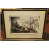 Image 1 : DRAWING OF 4 MASTED SCHOONER SIGNED BY ARTIST