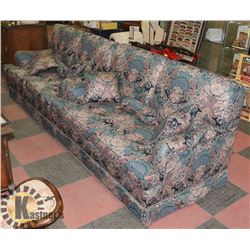 PAIR OF FABRIC LOVE SEATS 59"