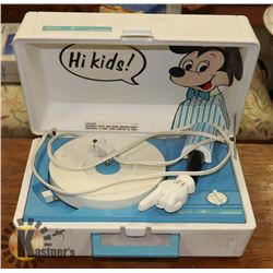 WALT DISNEY MICKEY MOUSE SEARS RECORD PLAYER