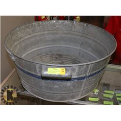 VINTAGE DURO #3 GALVANIZED METAL WASH TUB