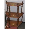 Image 1 : VINTAGE 3 TIER WOOD SHELVING