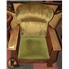 Image 1 : VINTAGE BEAR CLAW UPHOLSTERED CHAIR.