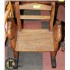 Image 1 : VINTAGE WOOD KIDS ROCKING CHAIR WITH HORSE