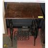 Image 1 : ANTIQUE CAST IRON SEWING TABLE BASE COFFEE TABLE