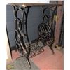 Image 2 : ANTIQUE CAST IRON SEWING TABLE BASE COFFEE TABLE