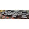 Image 2 : NEW BROWN LEATHERETTE RECLINING 3 PC 86" SOFA WITH