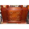 Image 2 : SOLID CHERRY WOOD CHINA CABINET
