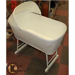 1960'S WICKER BASSINET MADE BY BARDEN AND ROBESON