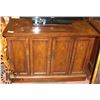 Image 1 : VINTAGE WOOD SIDEBOARD 44"X21"X31".