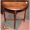 Image 1 : VINTAGE SOLID WOOD HALF MOON SIDETABLE. FURNITURE