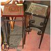 Image 1 : PAIR OF ASSORTED PLANT STANDS.
