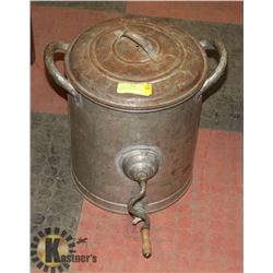 WORKING ANTIQUE BUTTER CHURN WITH WOODEN