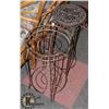 Image 1 : LOT OF 2 ASSORTED PLANT STANDS. FURNITURE