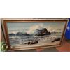 Image 1 : FRAMED OCEAN SCENE ARTWORK BY FETHEROLF.