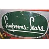 Image 1 : 1953 PORCELAIN SIMPSON SEARS NEON STORE SIGN