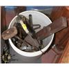 Image 1 : BUCKET OF ASSORTED ANTIQUE & VINTAGE TOOLS.