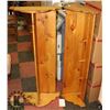 Image 1 : LOT OF 2 PINE WALL HANGING COAT RACKS. FURNITURE