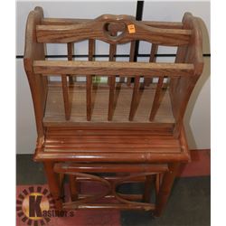 ESTATE NESTING TABLE SET SOLD WITH OAK MAGAZINE