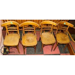 LOTOF 4 ANTIQUE SIDE CHAIRS. FURNITURE