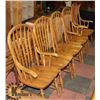 Image 1 : ESTATE LOT OF 5 OAK CHAIRS. FURNITURE