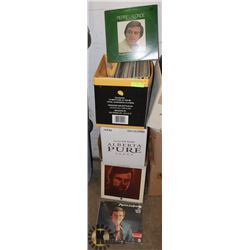 3 BOXES OF ASSORTED RECORDS.
