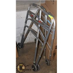 GROUP OF TWO FOLDING / PORTABLE WALKERS