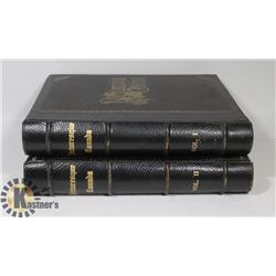 2 VOLUME SET LEATHER BOUND OF PICTURESQUE CANADA