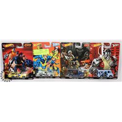 LOT OF 4 SEALED MARVEL XMEN HOT WHEEL CARS