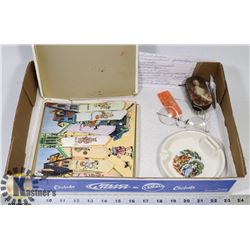 BOX OF ASSORTED INCL DAYS OF THE WEEK HANKIES,