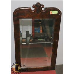 ESTATE TIGER OAK WALL HANGING MIRROR. FURNITURE