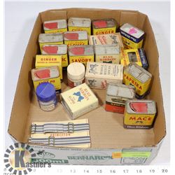 ESTATE LOT OF VINTAGE SPICES