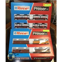 ROCO PREISER MODEL TRAIN SET. X2