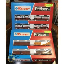 ROCO PREISER MODEL TRAIN SET. X2