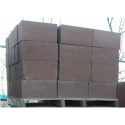 PALLET OF SOLID SCORED TERRACOTTA CONCRETE BLOCKS